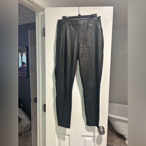 SPANX Like Leather faux stretch-leather pants size large - Picture 12 of 12